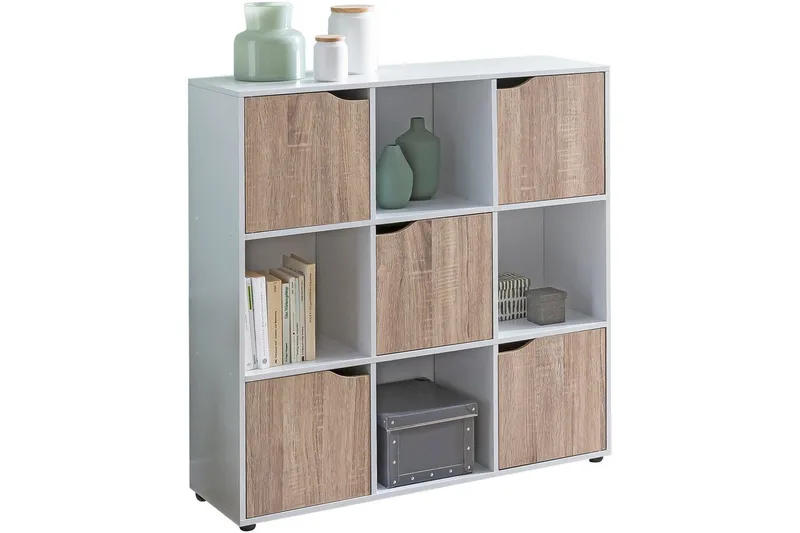 Reol Wohnling Massa Melaminbelagt Spånplade med Opbevaringsplads 5 Døre Moderne, undefined