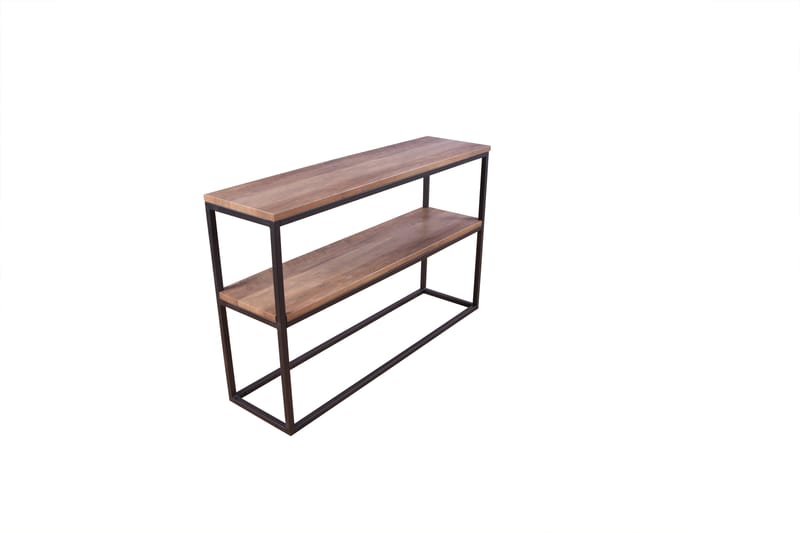 Rise Konsolbord 110x30 cm - Sort/Valnød - Møbler - Borde - Aflastningsbord - Lampebord