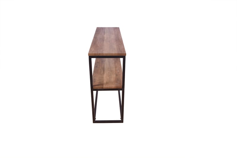 Rise Konsolbord 110x30 cm - Sort/Valnød - Møbler - Borde - Aflastningsbord - Lampebord