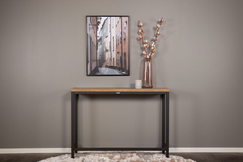 Rise Sidebord 110x30 cm - Sort - Møbler - Borde - Aflastningsbord - Lampebord