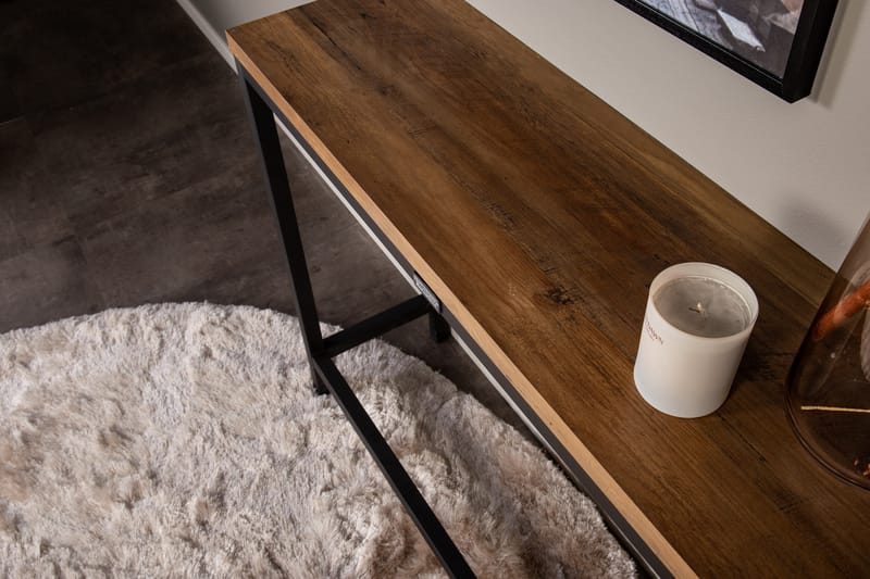 Rise Sidebord 110x30 cm - Sort - Møbler - Borde - Aflastningsbord - Lampebord