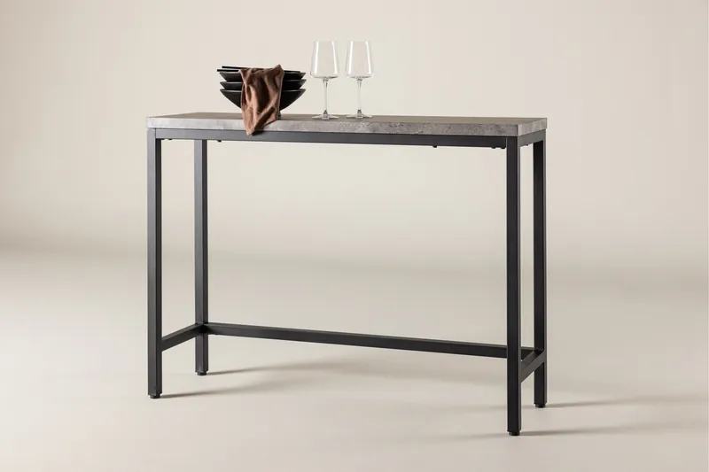 Rise Sidebord 110x30 cm - Sort - Møbler - Borde - Aflastningsbord - Lampebord