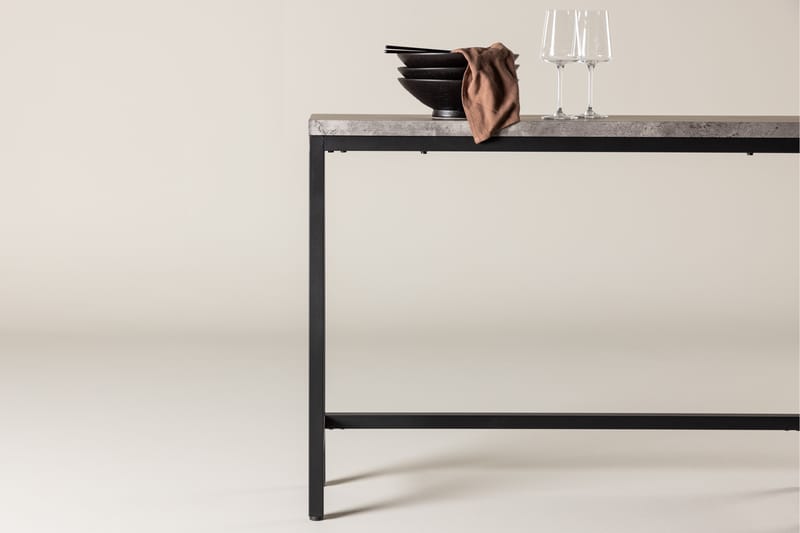 Rise Sidebord 110x30 cm - Sort - Møbler - Borde - Aflastningsbord - Lampebord