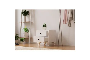 Rivric Natbord 45 cm - Mat Hvid - Møbler - Borde - Aflastningsbord - Sengebord