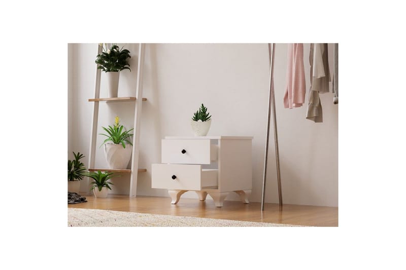 Rivric Natbord 45 cm - Mat Hvid - Møbler - Borde - Aflastningsbord - Sengebord