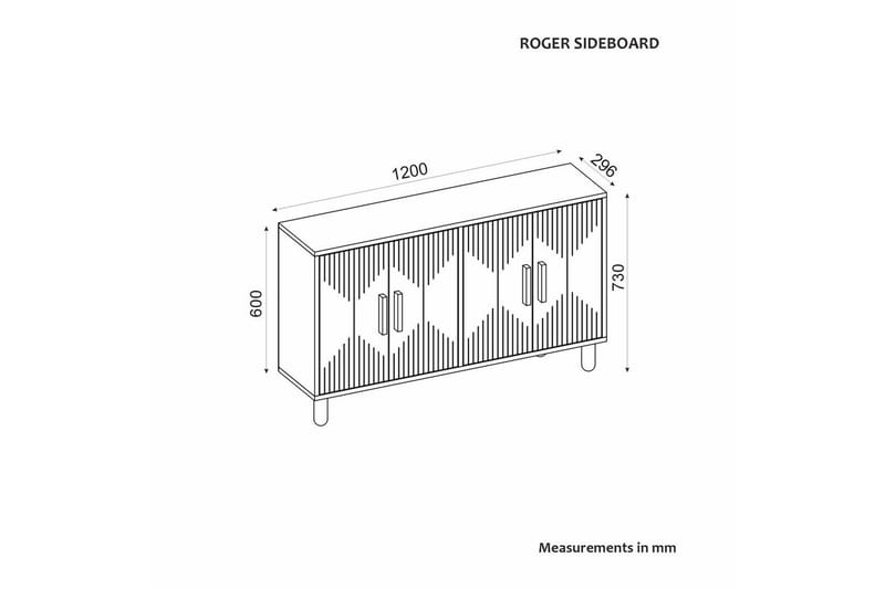 Roger Konsolbord 120 cm - Antracit - Møbler - Borde - Aflastningsbord - Entrébord