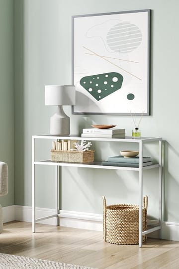 Rovena Kommode 90 cm - Hvid og transparent - Møbler - Borde - Aflastningsbord - Entrébord