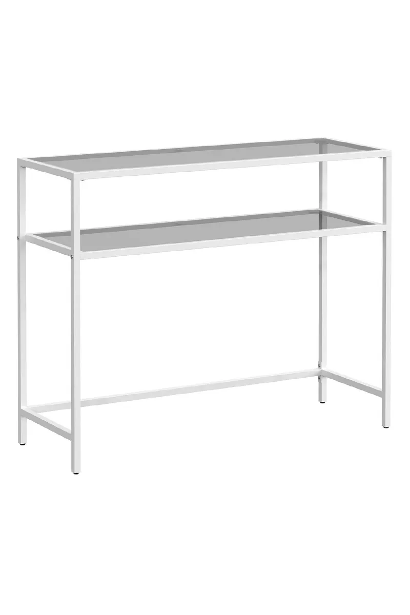 Rovena Kommode 90 cm - Hvid og transparent - Møbler - Borde - Aflastningsbord - Entrébord