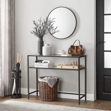 Rovena Kommode 90 cm - Sort og transparent - Møbler - Borde - Aflastningsbord - Entrébord