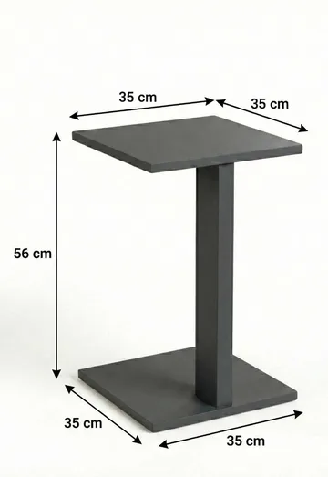 Rumira Sidebord 35 cm - Grå - Møbler - Borde - Aflastningsbord - Konsolbord & sidebord