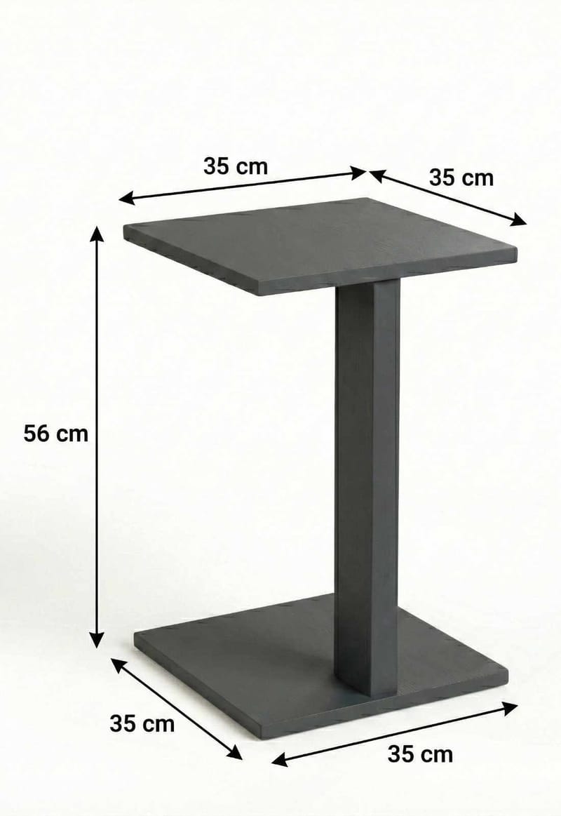 Rumira Sidebord 35 cm - Grå - Møbler - Borde - Aflastningsbord - Konsolbord & sidebord