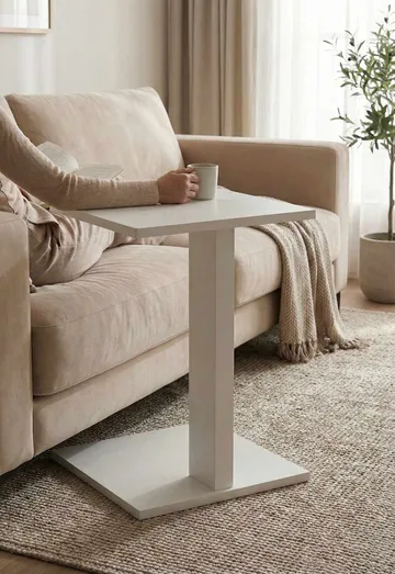 Rumira Sidebord 35 cm - Hvid - Møbler - Borde - Aflastningsbord - Konsolbord & sidebord