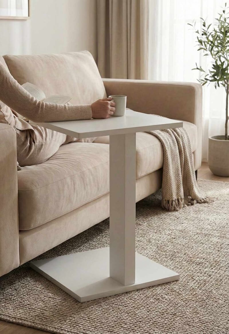 Rumira Sidebord 35 cm - Hvid - Møbler - Borde - Aflastningsbord - Konsolbord & sidebord