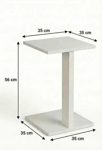Rumira Sidebord 35 cm - Hvid - Møbler - Borde - Aflastningsbord - Konsolbord & sidebord