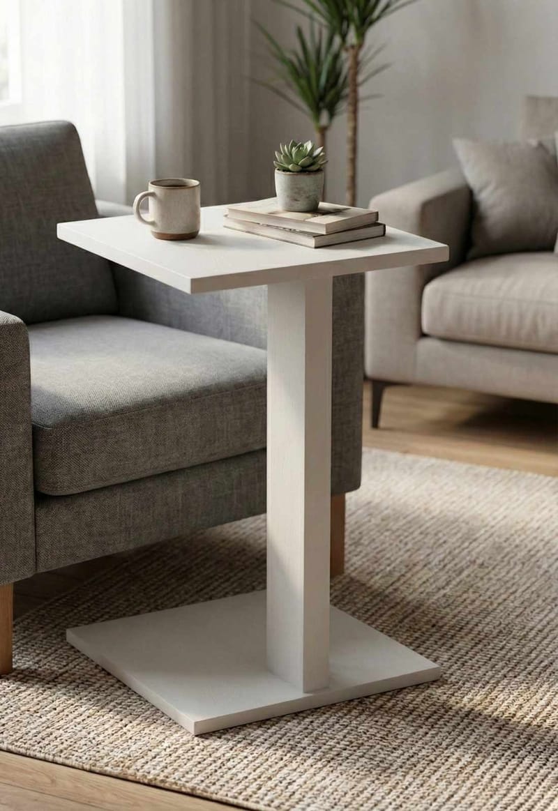 Rumira Sidebord 35 cm - Hvid - Møbler - Borde - Aflastningsbord - Konsolbord & sidebord