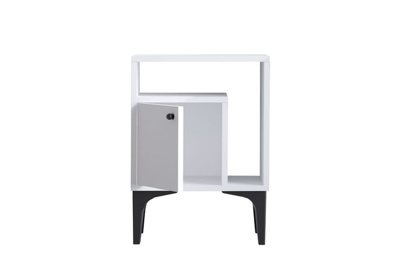 Rusele Natbord 40 cm - Kulgrå/Hvid - Møbler - Borde - Aflastningsbord - Sengebord