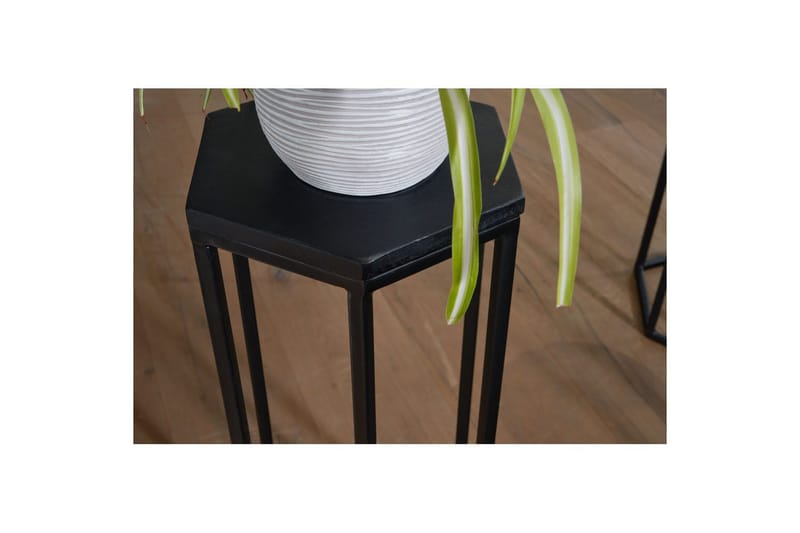 Sætbord Wohnling Sæt med 3 massivt træ blomsterbord sæt industriel - Møbler - Borde - Aflastningsbord - Blomsterbord