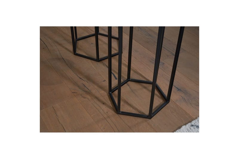 Sætbord Wohnling Sæt med 3 massivt træ blomsterbord sæt industriel - Møbler - Borde - Aflastningsbord - Blomsterbord