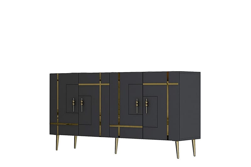 Safiya Konsolbord 150 cm - Guld/Antracit - Møbler - Borde - Aflastningsbord - Entrébord