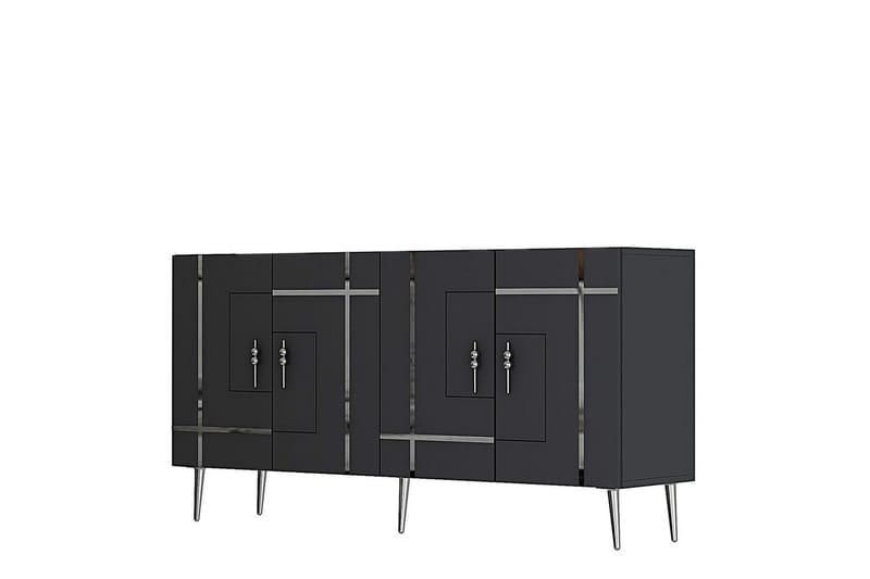 Safiya Konsolbord 150 cm - Sølv/Antracit - Møbler - Borde - Aflastningsbord - Entrébord