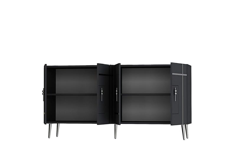 Safiya Konsolbord 150 cm - Sølv/Antracit - Møbler - Borde - Aflastningsbord - Entrébord