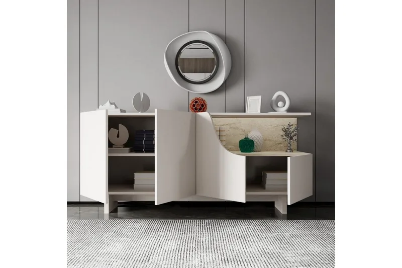 Safiya Konsolbord 180 cm - Beige - Møbler - Borde - Aflastningsbord - Entrébord