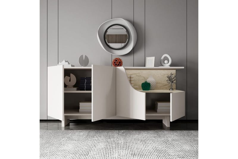 Safiya Konsolbord 180 cm - Beige - Møbler - Borde - Aflastningsbord - Entrébord