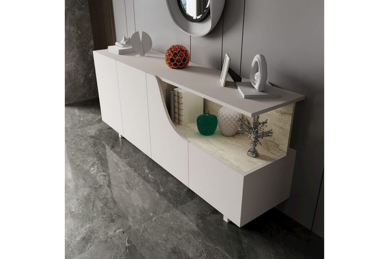 Safiya Konsolbord 180 cm - Beige - Møbler - Borde - Aflastningsbord - Entrébord