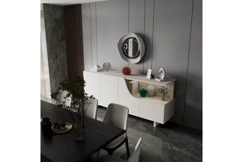 Safiya Konsolbord 180 cm - Beige - Møbler - Borde - Aflastningsbord - Entrébord