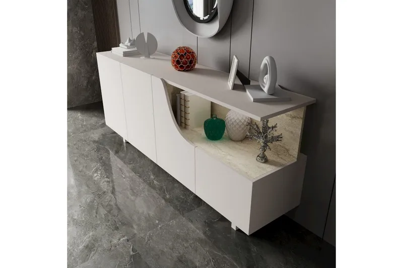 Safiya Konsolbord 180 cm - Beige - Møbler - Borde - Aflastningsbord - Entrébord