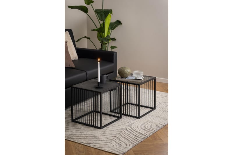 Saklani Sidebord 40 cm - Sort - Møbler - Borde - Aflastningsbord - Lampebord