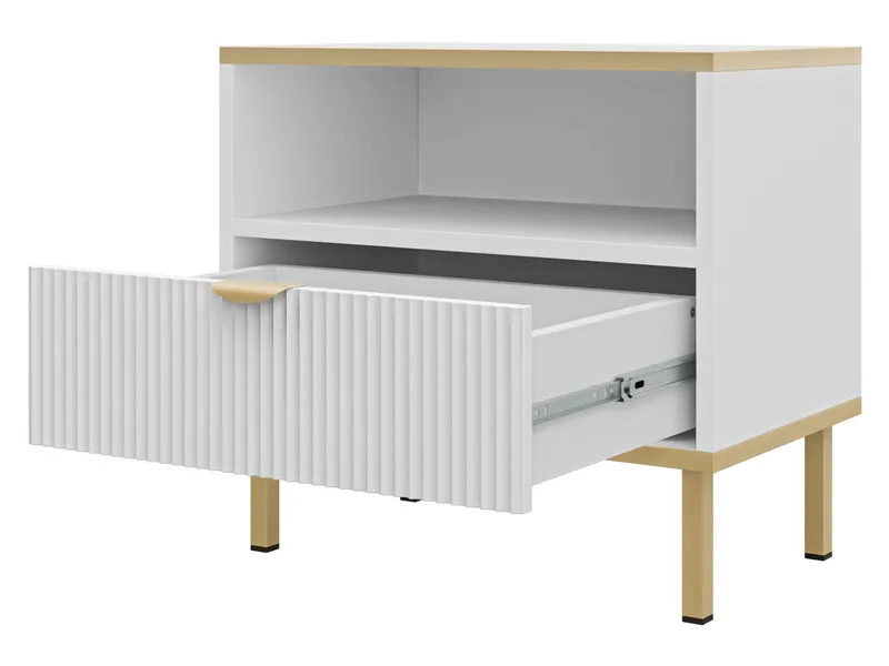 Salmor Natbord 50 cm - Hvid - Møbler - Borde - Aflastningsbord - Sengebord