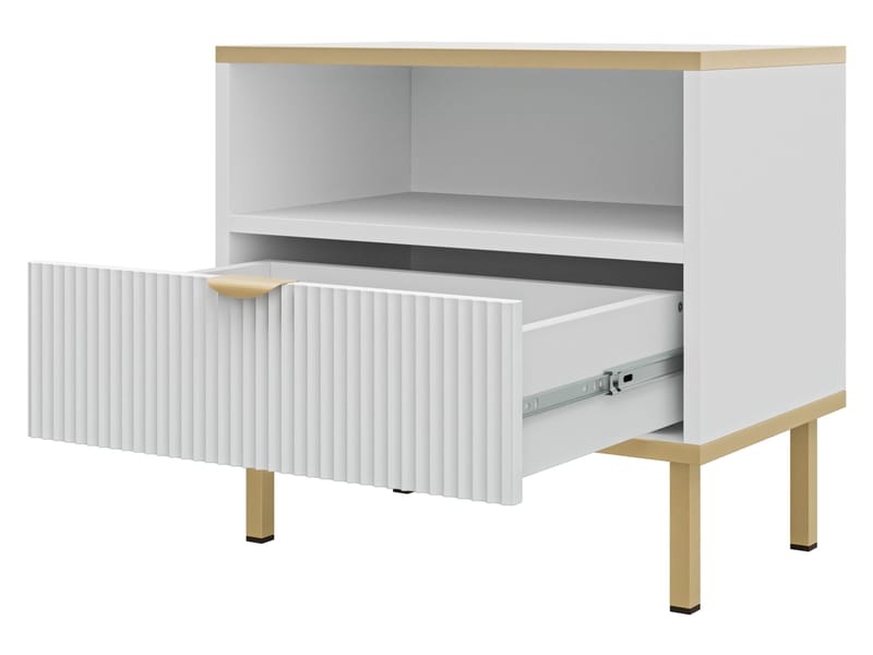 Salmor Natbord 50 cm - Hvid - Møbler - Borde - Aflastningsbord - Sengebord