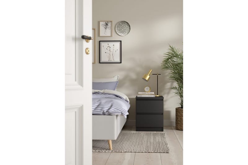 Salomns Natbord 40,4 cm - Grå - Møbler - Borde - Aflastningsbord - Sengebord