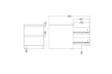 Salomns Natbord 40,4 cm - Hvid - Møbler - Borde - Aflastningsbord - Sengebord