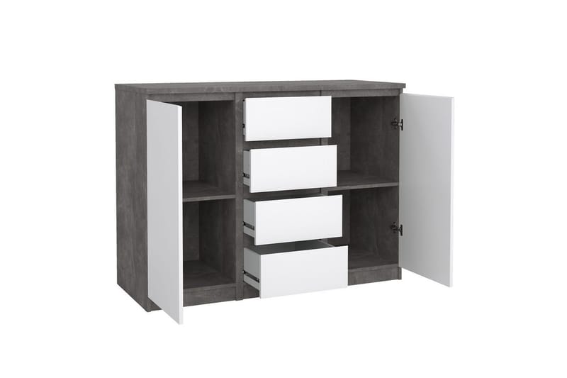 Salomns Sidebord 121 cm - Hvid - Møbler - Borde - Aflastningsbord - Bakkebord & små borde