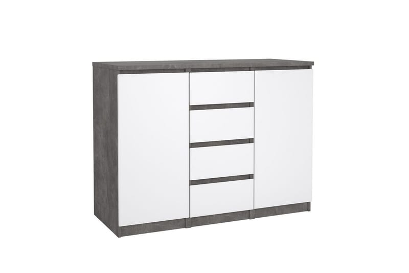 Salomns Sidebord 121 cm - Hvid - Møbler - Borde - Aflastningsbord - Bakkebord & små borde