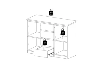 Salomns Skænk 120,8 cm - Hvid - Opbevaring - Opbevaringsmøbler - Skænke & sideboards