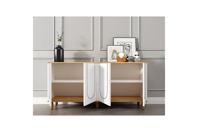 Salven Konsolbord 150 cm - Eg/Hvid - Møbler - Borde - Aflastningsbord - Entrébord