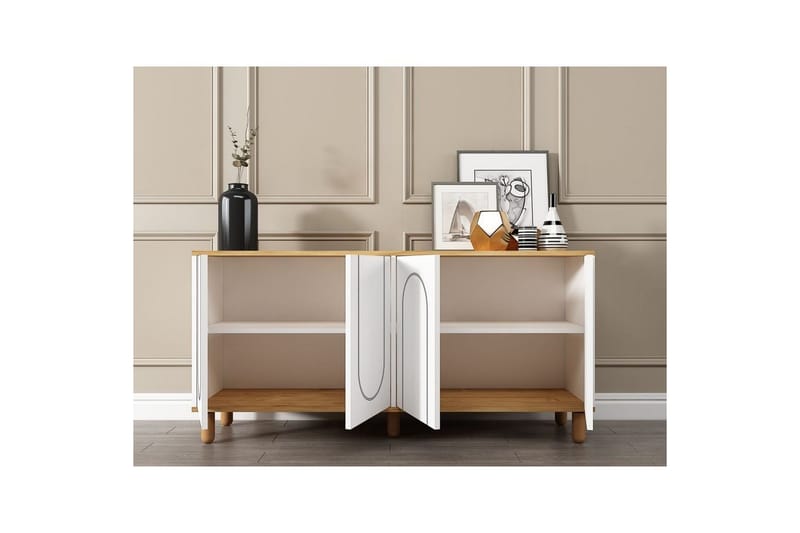 Salven Konsolbord 150 cm - Eg/Hvid - Møbler - Borde - Aflastningsbord - Entrébord