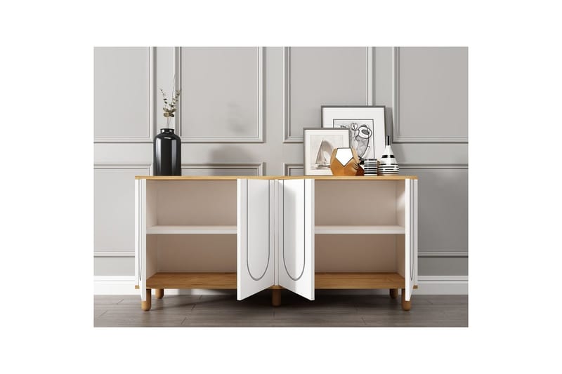 Salven Konsolbord 150 cm - Eg/Hvid - Møbler - Borde - Aflastningsbord - Entrébord