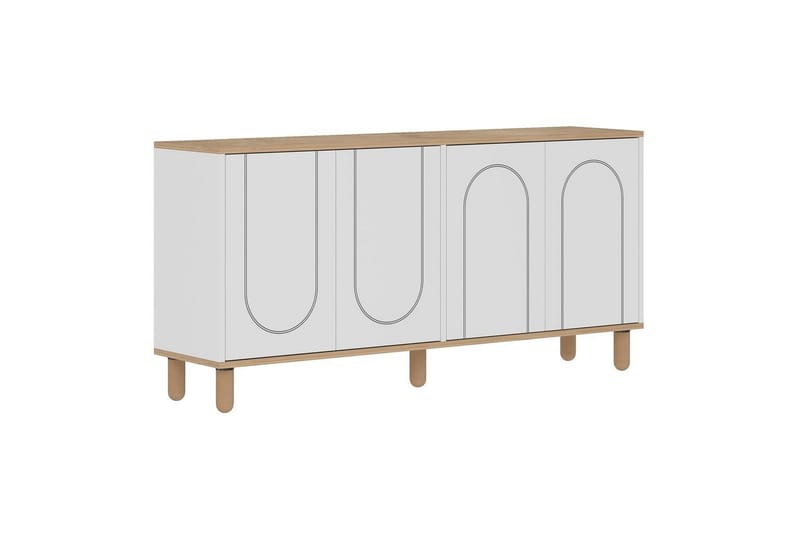 Salven Konsolbord 150 cm - Eg/Hvid - Møbler - Borde - Aflastningsbord - Entrébord