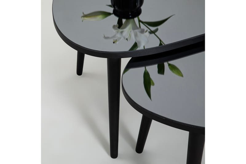 Samtens Sætborde - Sort - Møbler - Borde - Aflastningsbord - Indskudsborde