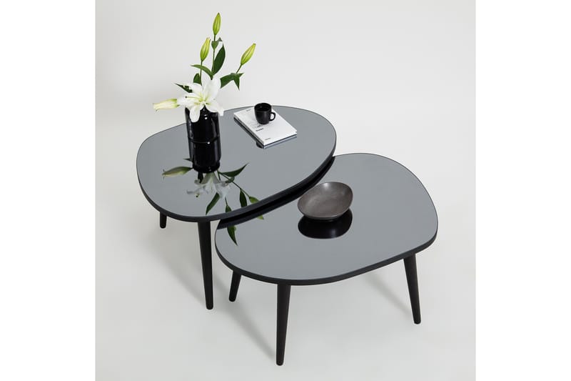 Samtens Sætborde - Sort - Møbler - Borde - Aflastningsbord - Indskudsborde