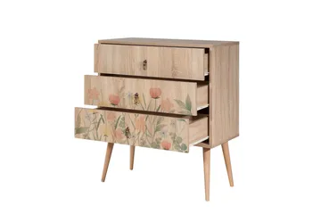 Bertoaria Natbord 80x40 cm Brun - Hanah Home - Opbevaring - Opbevaringsmøbler - Kommode - Entrékommode