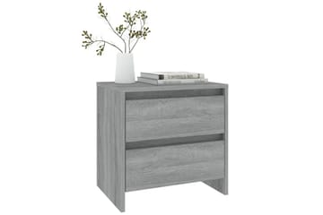 sengebord 45x34,5x44,5 cm spånplade grå sonoma-eg - Grå - Møbler - Borde - Aflastningsbord - Sengebord