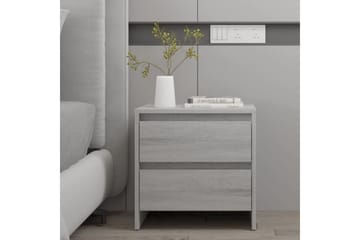 sengebord 45x34,5x44,5 cm spånplade grå sonoma-eg - Grå - Møbler - Borde - Aflastningsbord - Sengebord