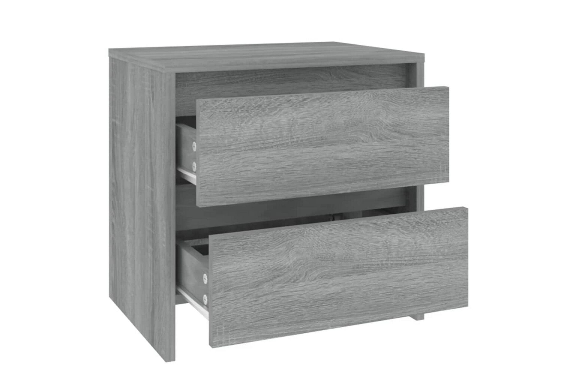 sengebord 45x34,5x44,5 cm spånplade grå sonoma-eg - Grå - Møbler - Borde - Aflastningsbord - Sengebord