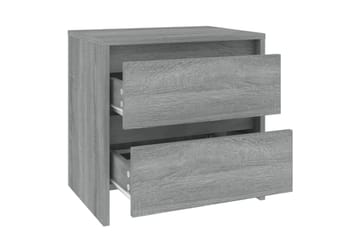 sengebord 45x34,5x44,5 cm spånplade grå sonoma-eg - Grå - Møbler - Borde - Aflastningsbord - Sengebord