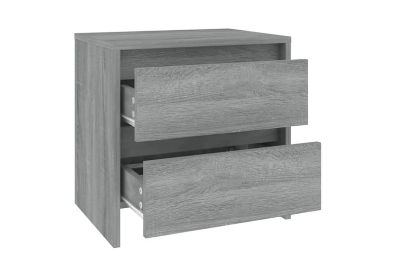sengebord 45x34,5x44,5 cm spånplade grå sonoma-eg - Grå - Møbler - Borde - Aflastningsbord - Sengebord